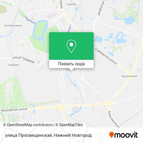 Карта улица Просвещенская