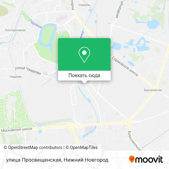 Карта улица Просвещенская