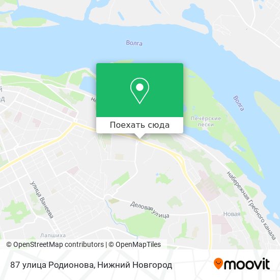 Карта 87 улица Родионова