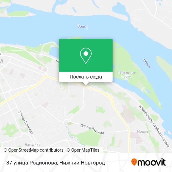 Карта 87 улица Родионова