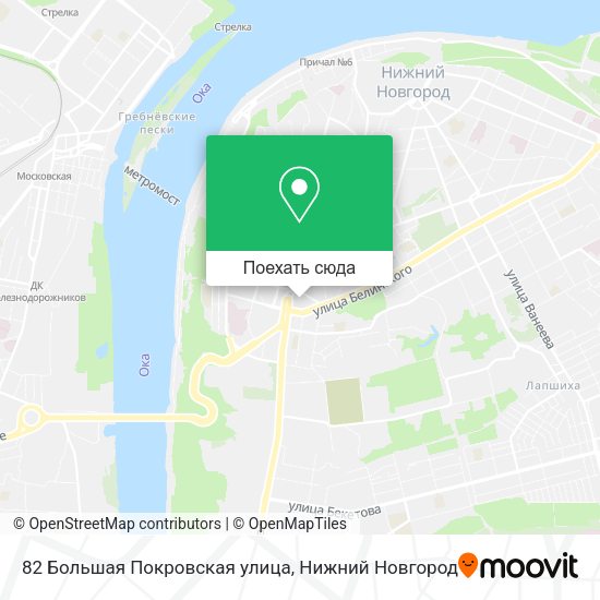 Карта 82 Большая Покровская улица