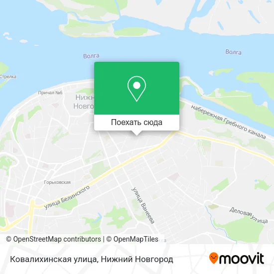 Карта Ковалихинская улица