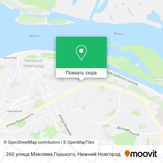 Карта 260 улица Максима Горького