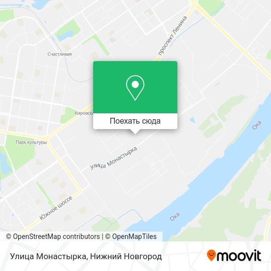 Карта Улица Монастырка