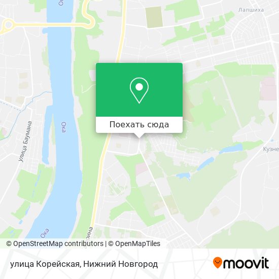 Карта улица Корейская