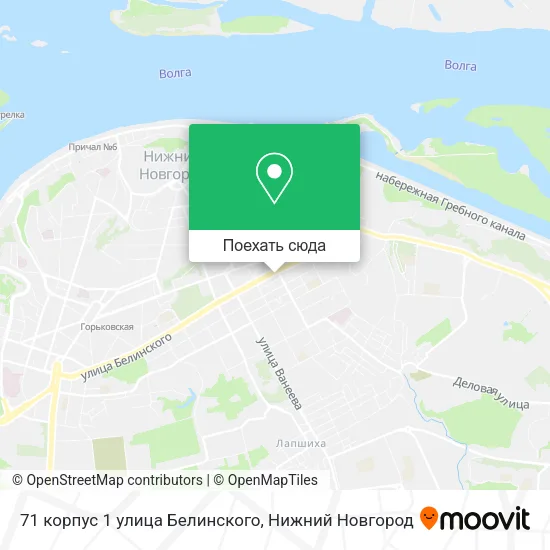 Карта 71 корпус 1 улица Белинского