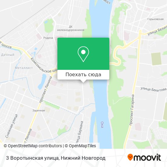Карта 3 Воротынская улица