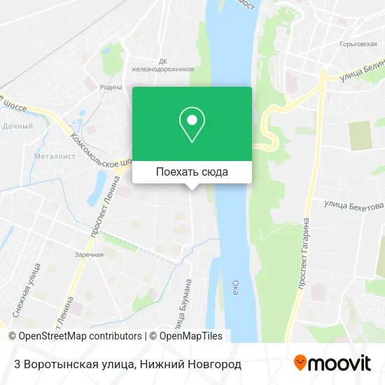 Карта 3 Воротынская улица