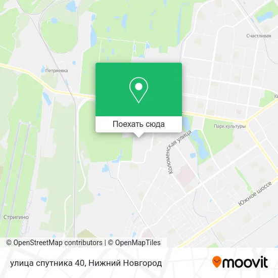 Карта улица спутника 40