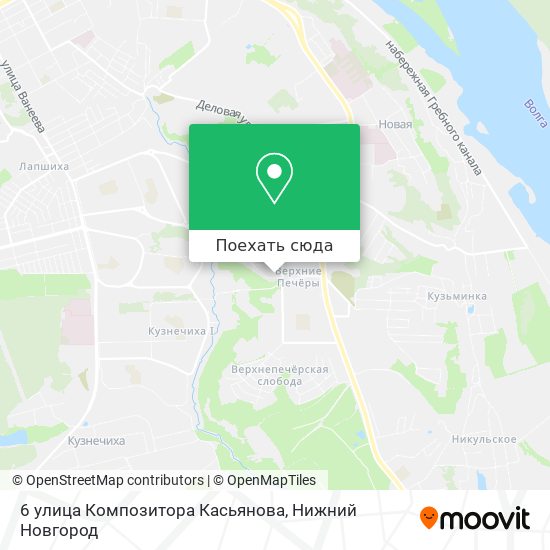 Карта 6 улица Композитора Касьянова