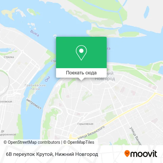 Карта 6В переулок Крутой
