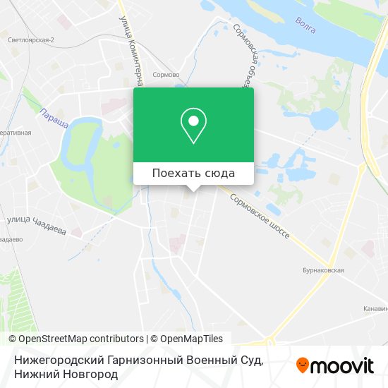 Карта Нижегородский Гарнизонный Военный Суд