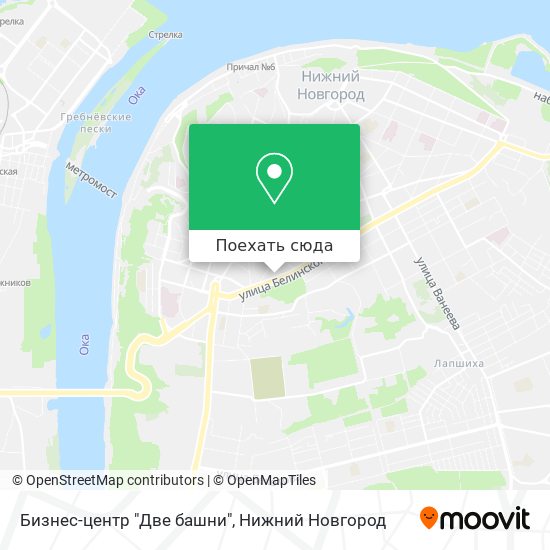 Карта Бизнес-центр "Две башни"