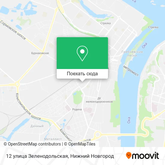 Карта 12 улица Зеленодольская