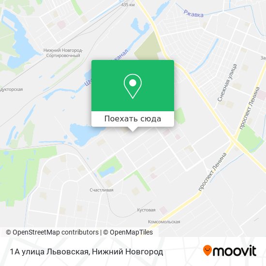 Карта 1А улица Львовская