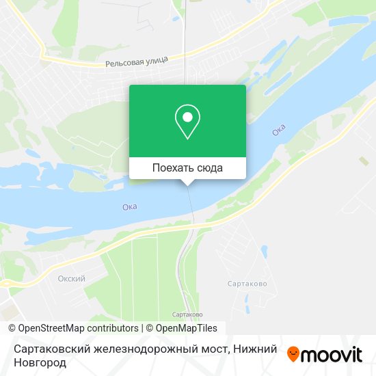 Карта Сартаковский железнодорожный мост