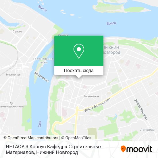 Карта ННГАСУ 3 Корпус Кафедра Строительных Материалов
