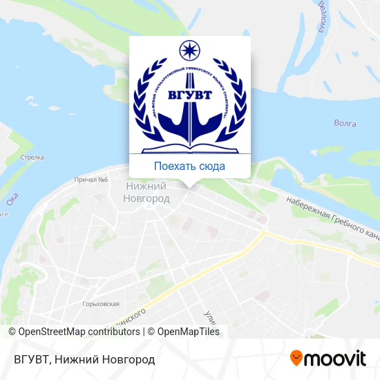 Карта ВГУВТ