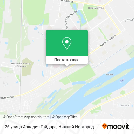 Карта 26 улица Аркадия Гайдара