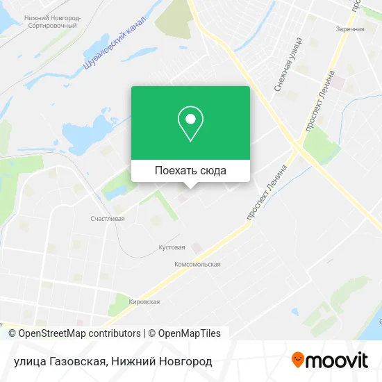 Карта улица Газовская