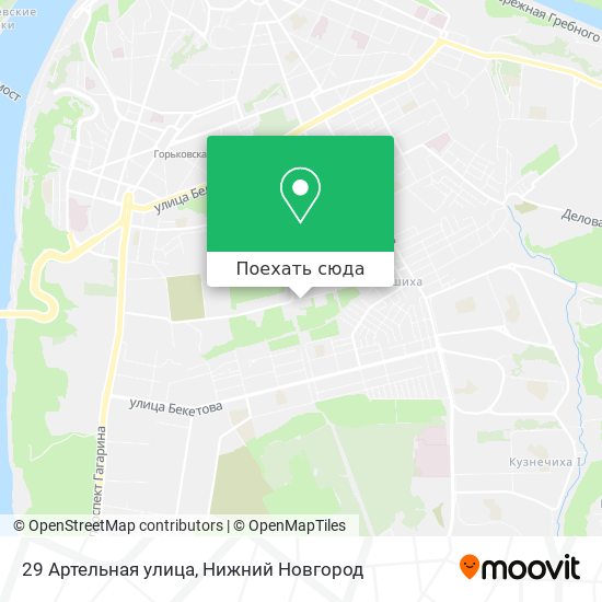 Карта 29 Артельная улица