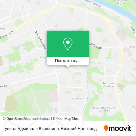 Карта улица Адмирала Васюнина