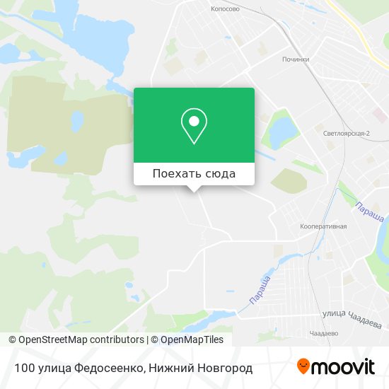 Карта 100 улица Федосеенко
