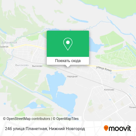 Карта 24б улица Планетная
