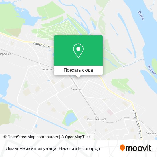 Карта Лизы Чайкиной улица
