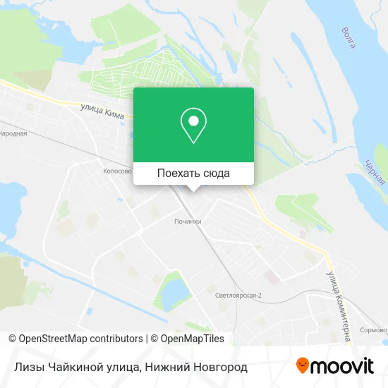 Карта Лизы Чайкиной улица