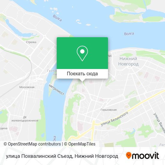Карта улица Похвалинский Съезд