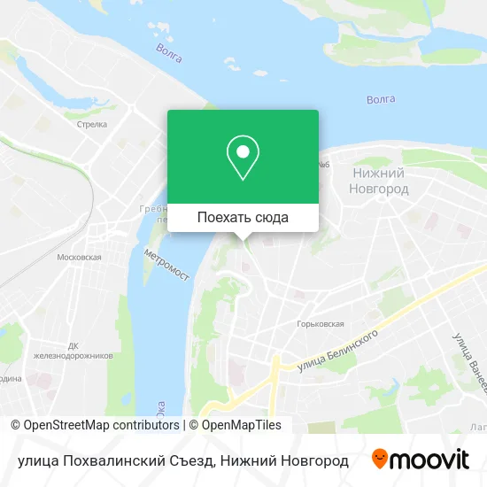 Карта улица Похвалинский Съезд