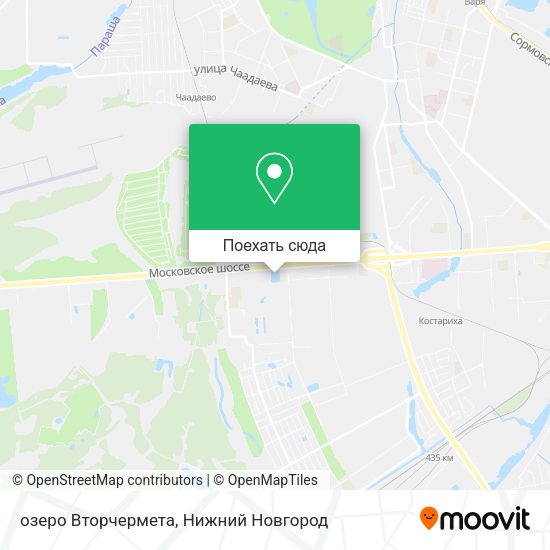 Карта озеро Вторчермета