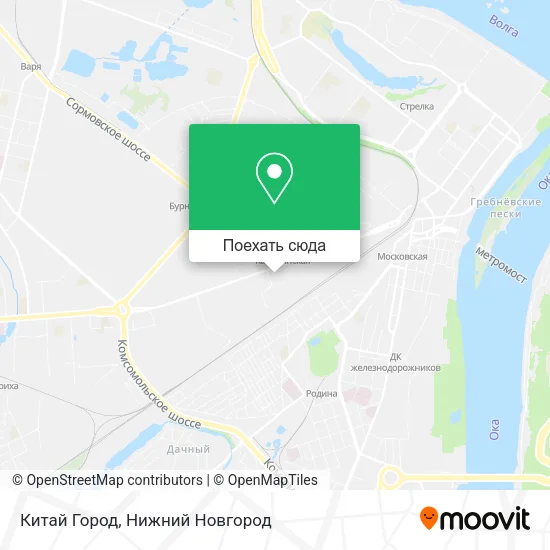 Карта Китай Город