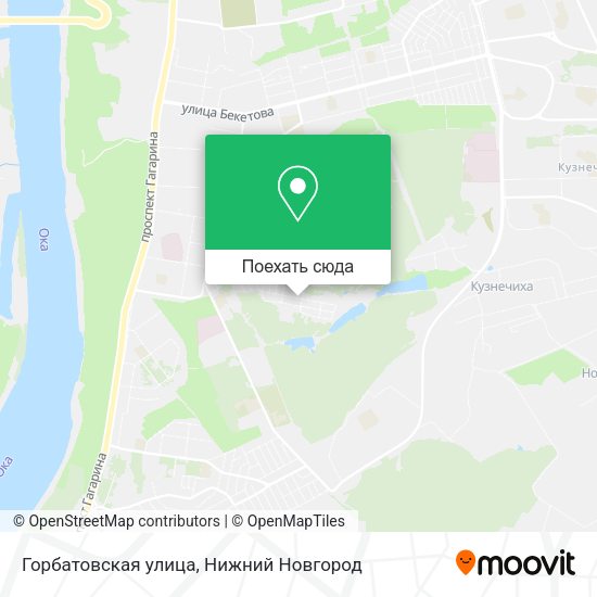 Карта Горбатовская улица