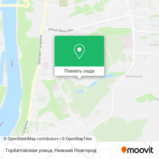 Карта Горбатовская улица