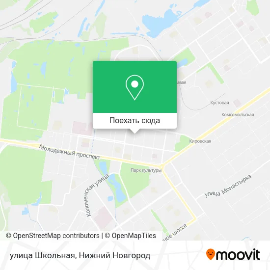 Карта улица Школьная