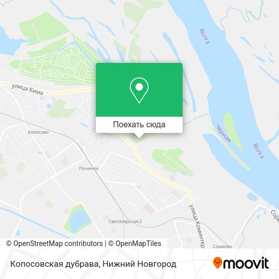 Карта Копосовская дубрава