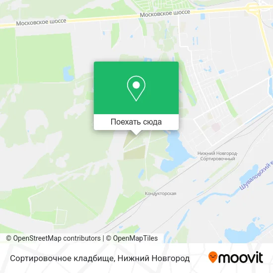 Карта Сортировочное кладбище
