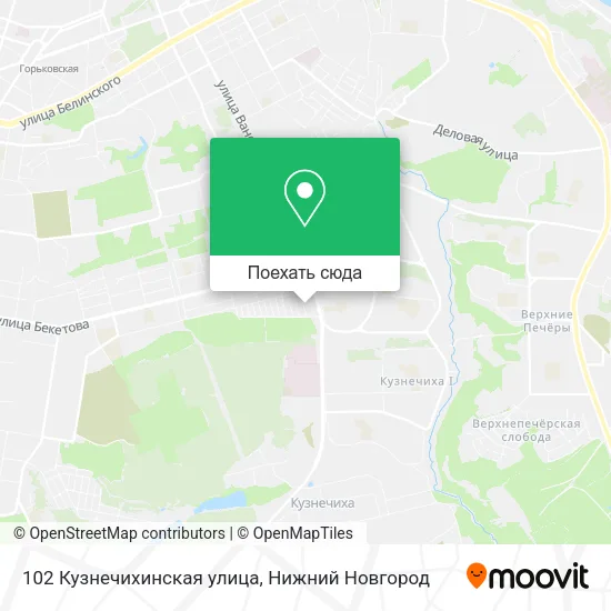 Карта 102 Кузнечихинская улица