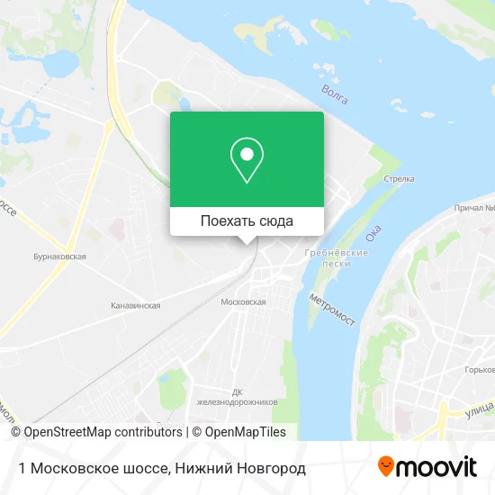 Карта 1 Московское шоссе