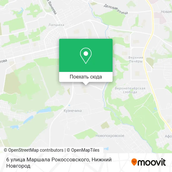 Карта 6 улица Маршала Рокоссовского