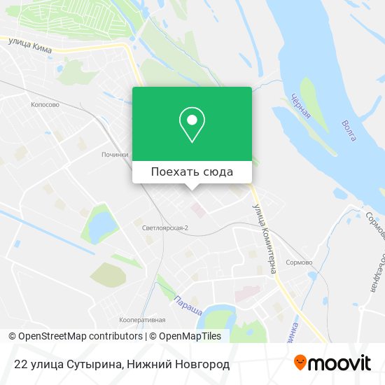 Карта 22 улица Сутырина