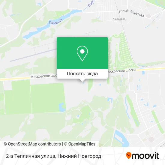 Карта 2-а Тепличная улица