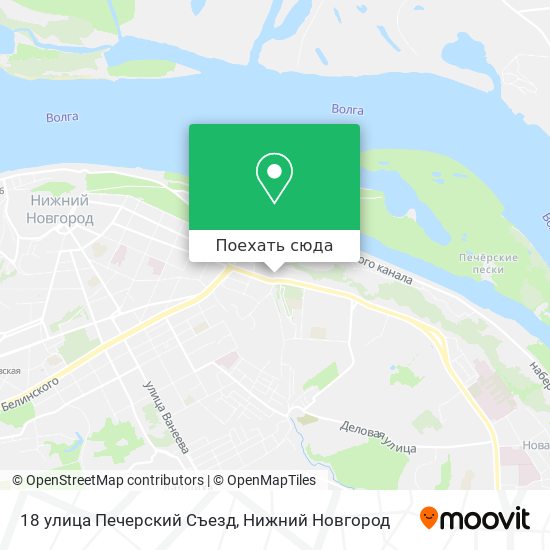 Карта 18 улица Печерский Съезд