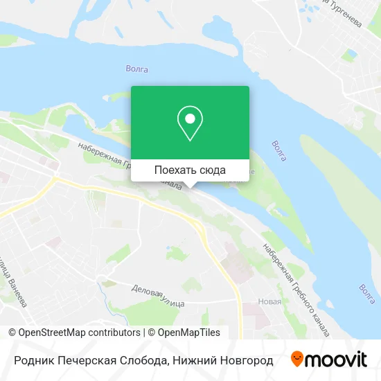 Карта Родник Печерская Слобода