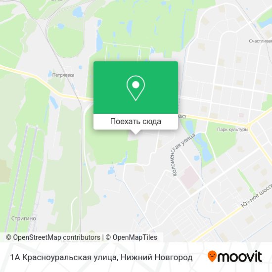 Карта 1А Красноуральская улица