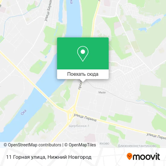 Карта 11 Горная улица