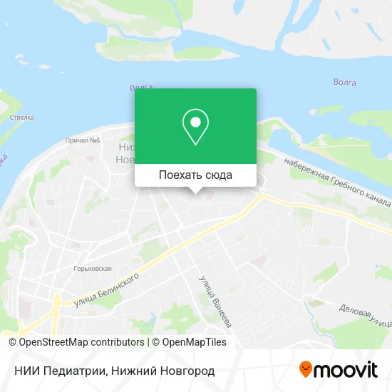 Карта НИИ Педиатрии