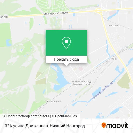 Карта 32А улица Движенцев